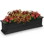 Mayne Rectangle Polyethylene Fairfield Window Box, Black