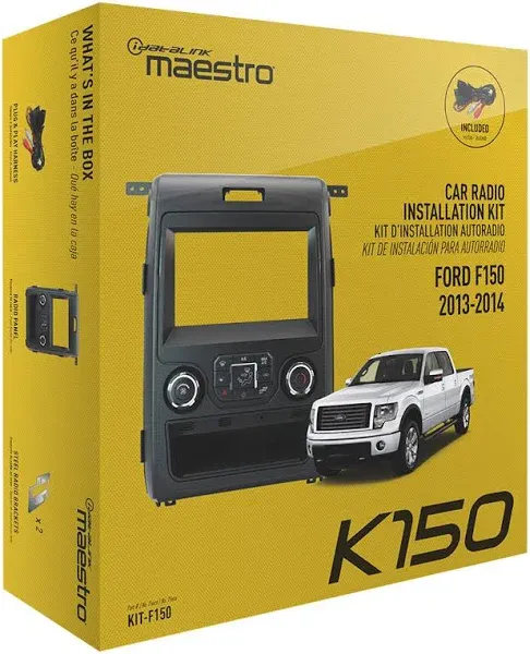 iDataLink Maestro - Dash Kit for 2013-2014 Ford F-150 Vehicles - Black