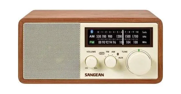 Sangean AM/FM Bluetooth Wooden Cabinet Radio