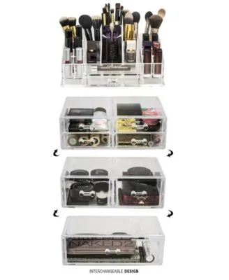 Sorbus Acrylic Cosmetic & Makeup Storage Case