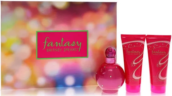 Fantasy by Britney Spears Gift Set -- 3.3 oz Eau De Parfum Spray + 3.3 oz Body S