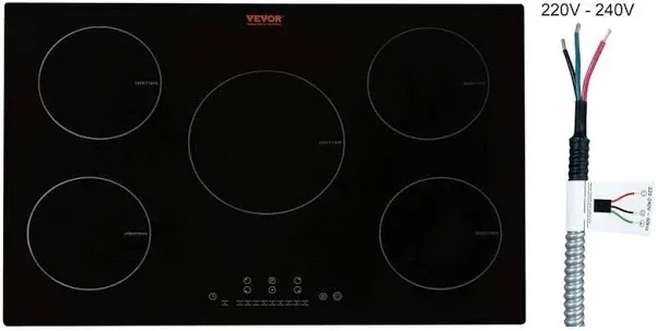 VEVOR Electric Cooktop 5 Burners 36'' Induction Stove Top