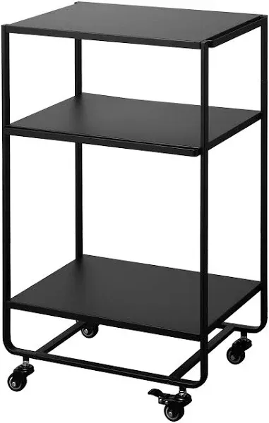 Yamazaki Tower Rolling Utility Cart - Black