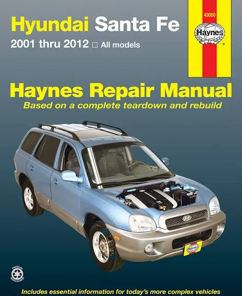 Hyundai Sante Fe 2001 Thru 2012 All Models (Haynes Repair Manual)