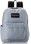 JanSport Superbreak Plus Backpack - Work, Travel, or Laptop Bookbag with Water Bottle Pocket - Blue Dusk