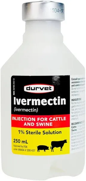 cattle swine Injection internal &amp; external parasites 250ml