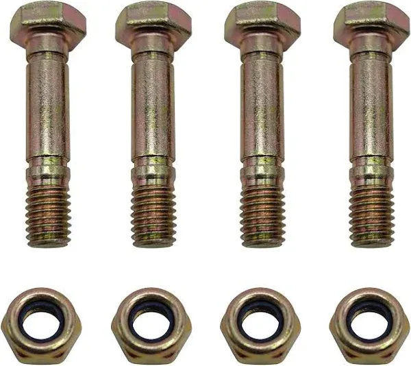 3PK Genuine OEM Snow Blower 52100100 521001 Shear Pin Bolt &amp; Nuts