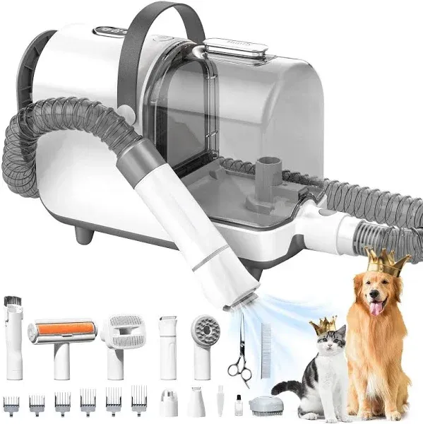 Bunfly Dog Hair Vacuum & Pet Grooming Kit