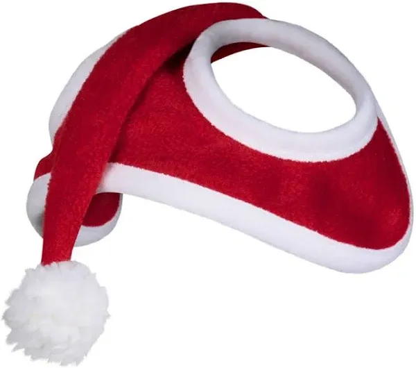 HORZE Christmas Santa Hat | Slip-On Horse Cap with Fleece Trim - Red - One... 