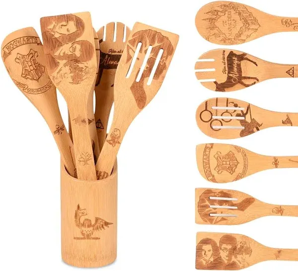 BAWANIL Wooden Spoons Set of 7 Pieces