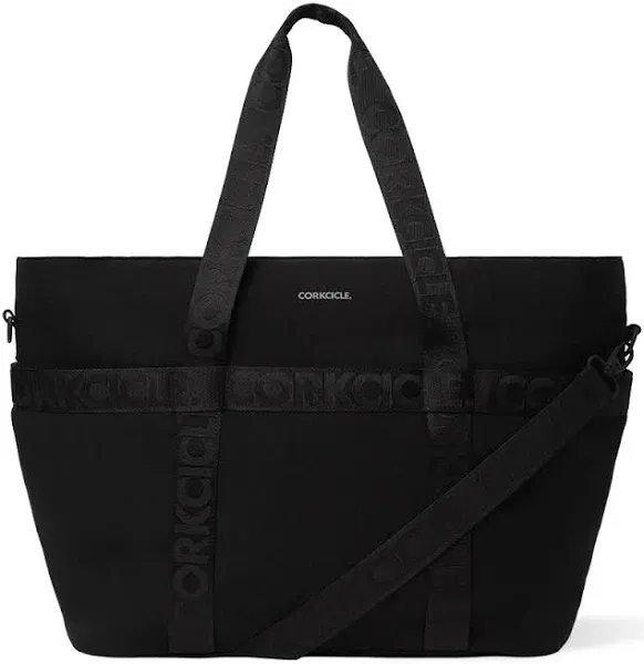 Corkcicle Estelle Tote Cooler Bag, Black, 14” x 21” – Keep Cool with Portable Tote Bag – Tote Essentials, Carry Picnic Blanket, Yoga Mat, & More