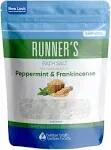 Runner's Bath Salt 32 Ounces Epsom Salt with Natural Peppermint, Frankincense, Lemon, Cypress, Tea Tree and Lemongrass Essential Oils Plus Vitamin C