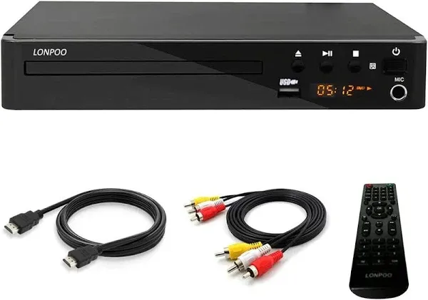 Lp-099 Multi Region Code Zone Free PAL/NTSC HD DVD Player CD Player with HDMI AV