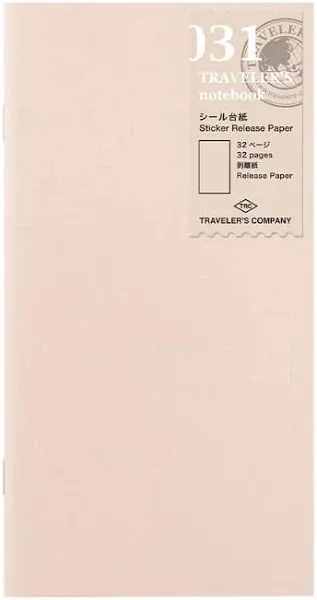 Traveler's Notebook Refill Sticker Mount Regular Size 14468006 white