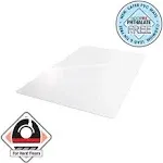 Valuemat Vinyl Rectangular Chair Mat for Hard Floor - 48" x 60"