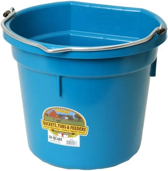 Little Giant 20 Quart Flat Back Plastic Bucket