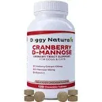 Cranberry D-Mannose for Dogs and Cats Urinary Tract Infection Support Prevent...