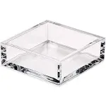 Caspari Acrylic Cocktail Napkin Holder - Clear