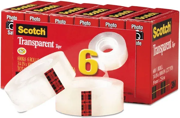 Scotch Transparent Tape 3/4" x