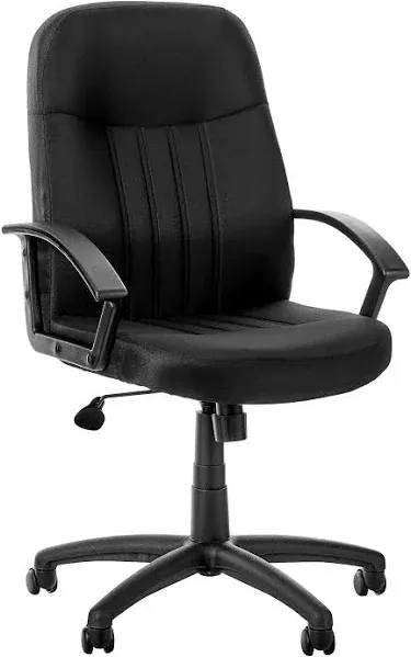 BossChair Boss Mid Back Fabric Managers Chair In Black