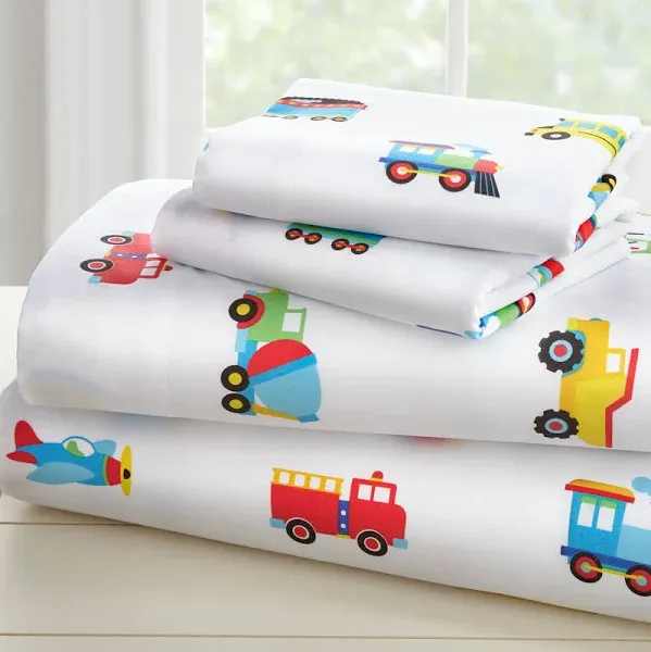 Butterfly Flower Garden Kids Microfiber Bed Sheet Set Toddler Twin Full