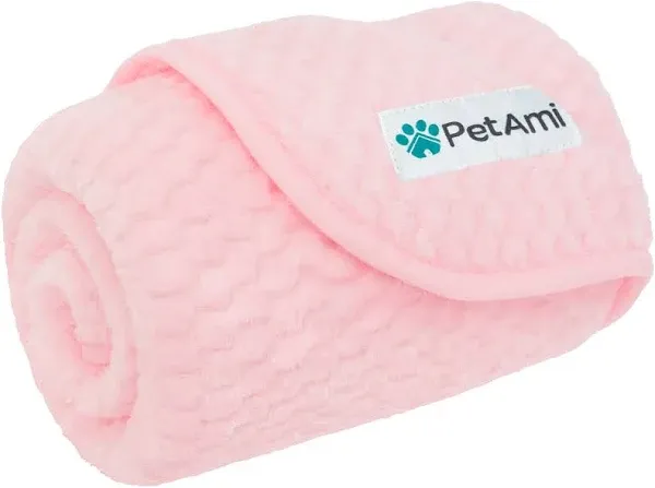 PetAmi Waterproof Dog Blanket, Leakproof XL Pet Blanket X-Large (60x80), Pink 