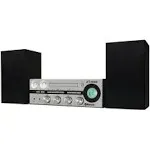 Victor Desktop CD Stereo System - Silver