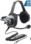 Rugged Radios H42 STX STEREO Behind The Head (BTH) Headset for Stereo Intercoms - Carbon Fiber