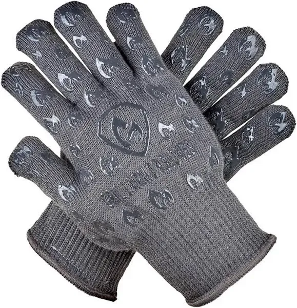 Grill Armor Gloves Oven Gloves 932°F Extreme Heat & Cut Resistant Oven Mitts with Fingers for BBQ