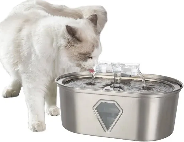 Petmaker 3.5L Stainless Steel Cat Water Fountain