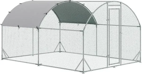 PawHut Large Metal Chicken Coop