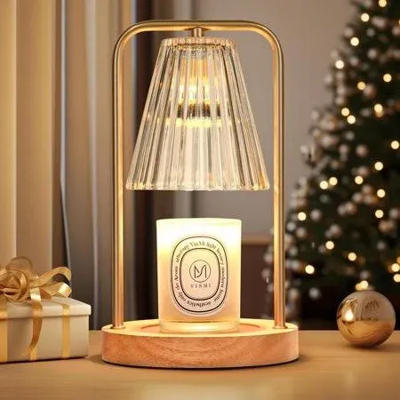 Metal Dimmable Candle Lamp Warmer for Jar Candles Christmas Gifts Birthday House Warming Gifts in Gold