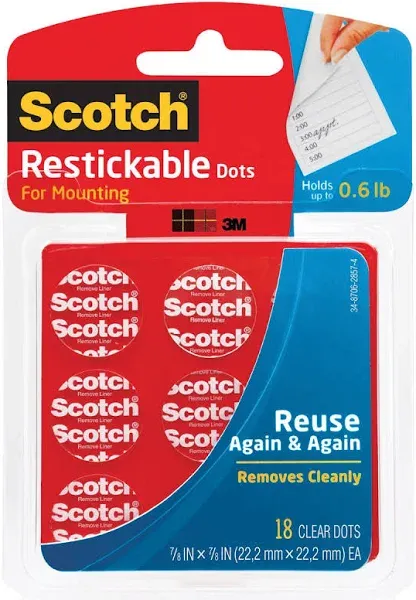 3M Scotch Restickable Mounting Tabs