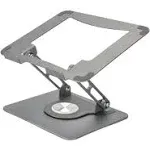 Uncaged Ergonomics Swivel Laptop Stand Space Gray