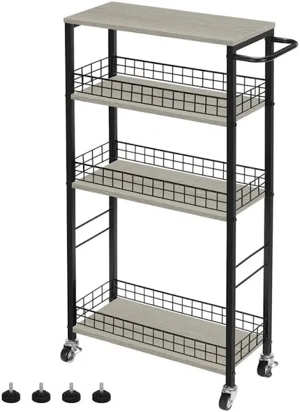 4 Tier Slim Storage Cart