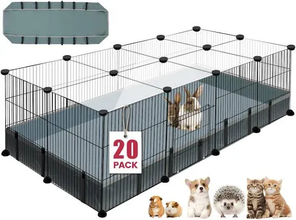 VISCOO 20 Panels Small Animal Playpen