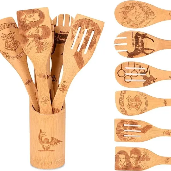 Star Gifts Kitchen Decor Accessories Wooden Spoons for Cooking,7PCS war wars 