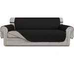  Reversible Couch Cover for 3 Cushion Couch Sofa Cover Large Sofa Black/Beige