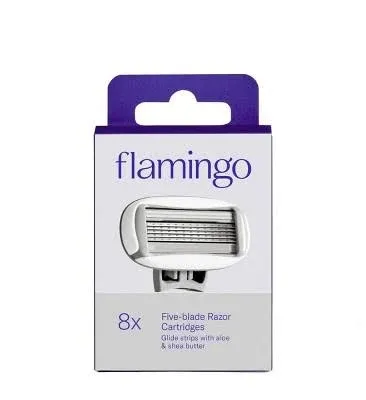 Flamingo Women's 5-Blade Razor Blade Refill Cartridges