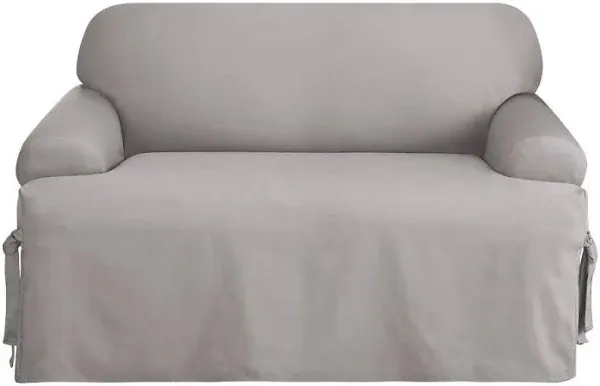 Cotton Duck Loveseat Slipcover Sure Fit