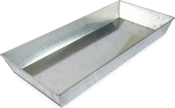 Achla Designs Large Versatile Galvanized Steel Tray, 24 Inch Wide, Ant