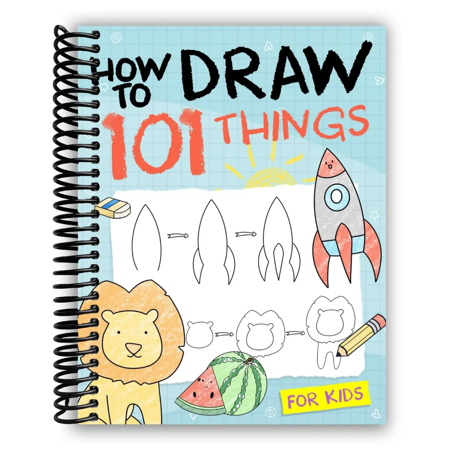 How to Draw 101 Things for Kids: Simple and Easy Drawing Book with Animals, Plan