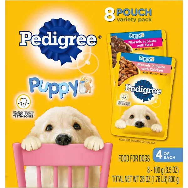 Pedigree Puppy Soft Wet Dog Food Variety Pack