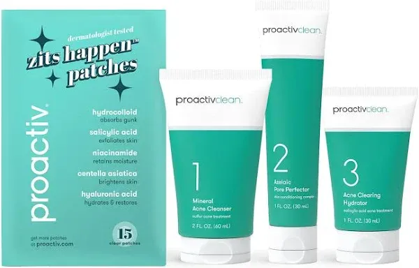 Proactiv Clean 3-Step Mild Acne-Fighting Treatment Routine (EXP 2/2025)