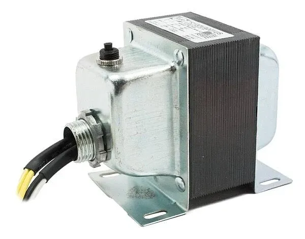 Functional Devices TR100VA001 Transformer, 100VA, 120 to 24 VAC, Circuit Breaker, Foot and Single Threaded Hub Mount