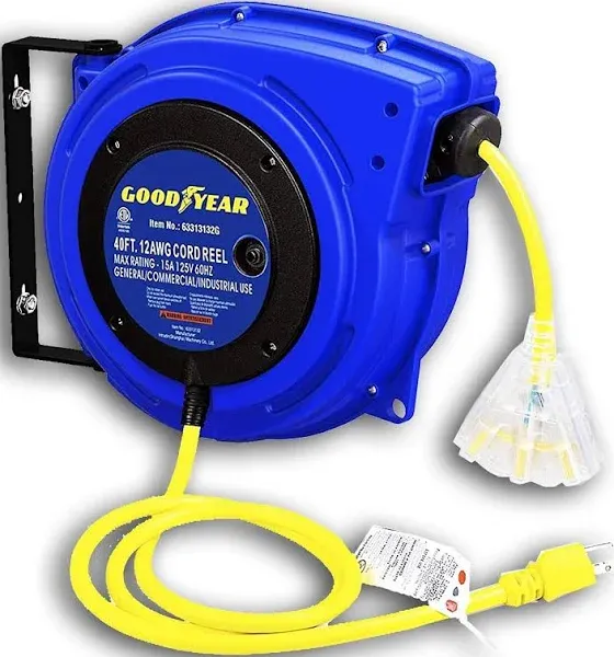 Goodyear Retractable Extension Cord Reel