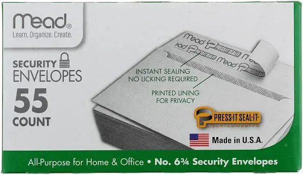 Mead Envelopes Security