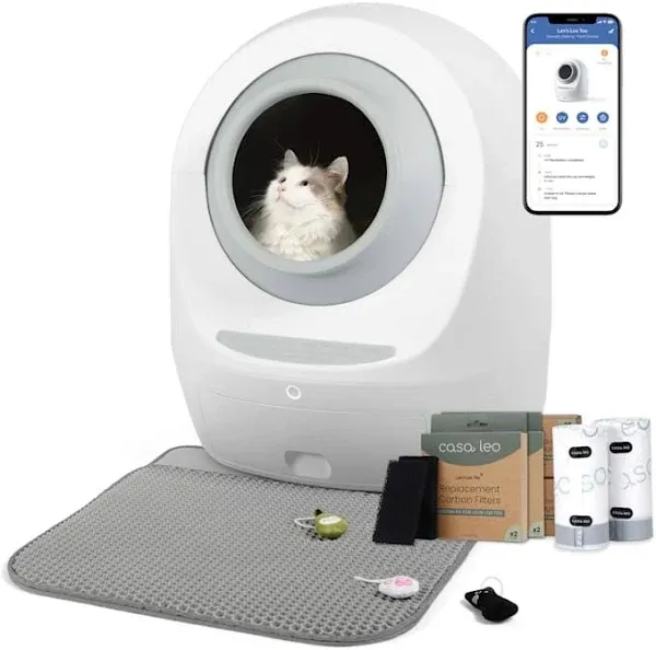 Casa Leo Leo's Loo Too Self-Cleaning Cat Litter Box