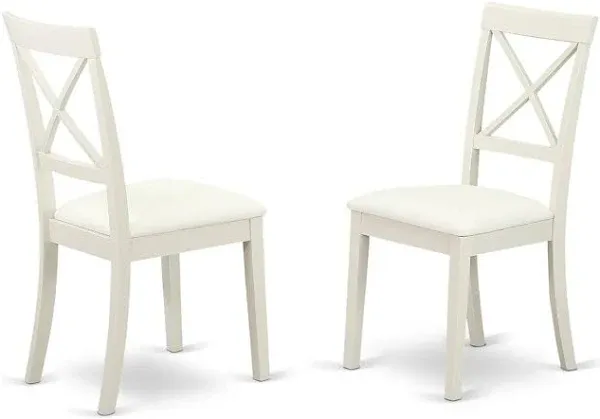 East West Furniture Boston Dining Chair Set of 2