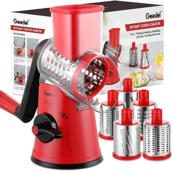 Geedel Rotary Cheese Grater Cheese Shredder